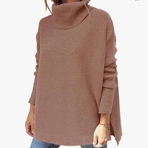 Oversized turtleneck sweater